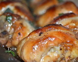 Лаковые куриные шашлычки под вустерским соусом