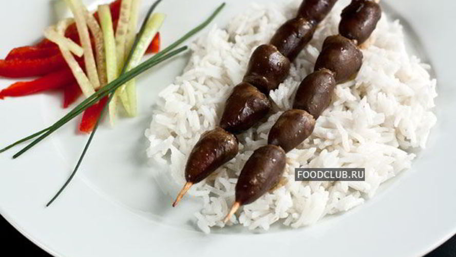 Рецепт шашлычки из куриных сердечек