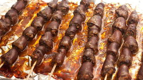 шашлычки из куриных сердечек