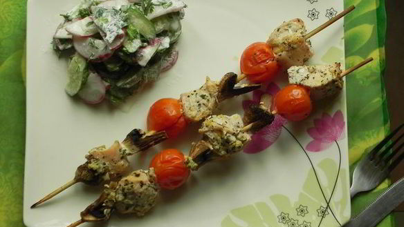 Рецепт Шашлычки из курицы