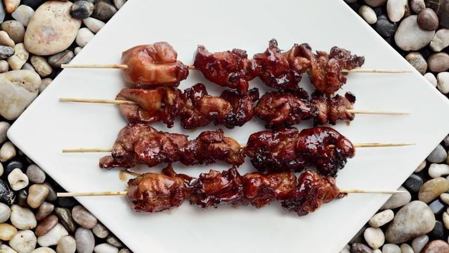 Рецепт шашлычки якитори из цесарки