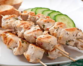 Шашлычок из куриного филе в духовке