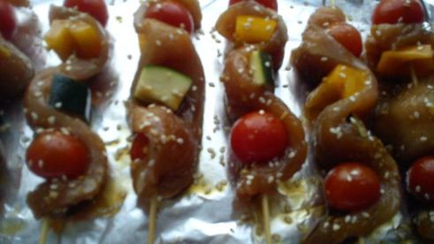 шашлык из индейки с имбирем