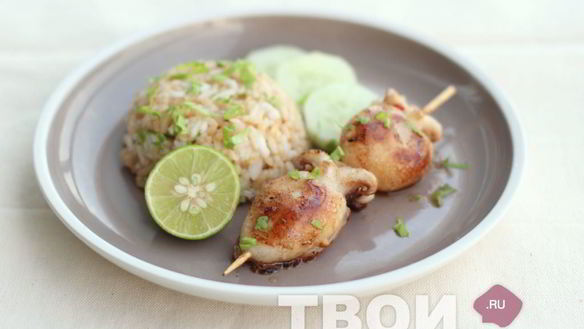 Рецепт Шашлык из кальмара