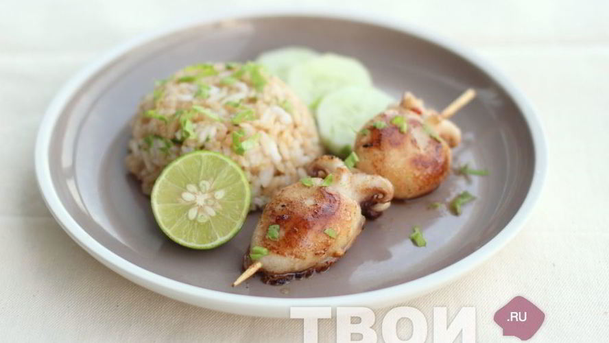 Рецепт шашлык из кальмара