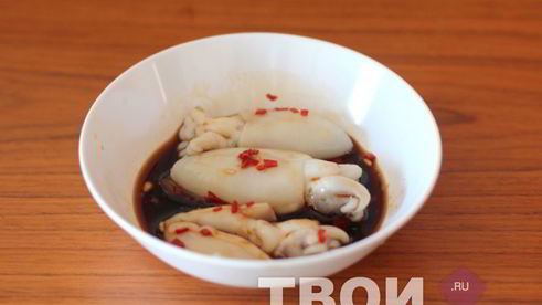 шашлык из кальмара