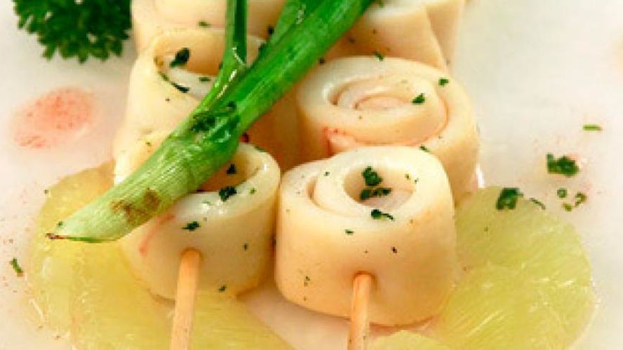 Рецепт шашлык из кальмаров