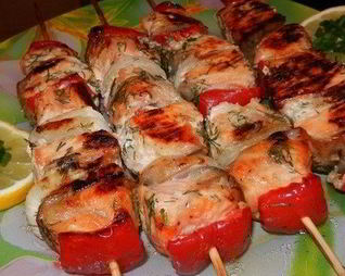 Шашлык из кеты