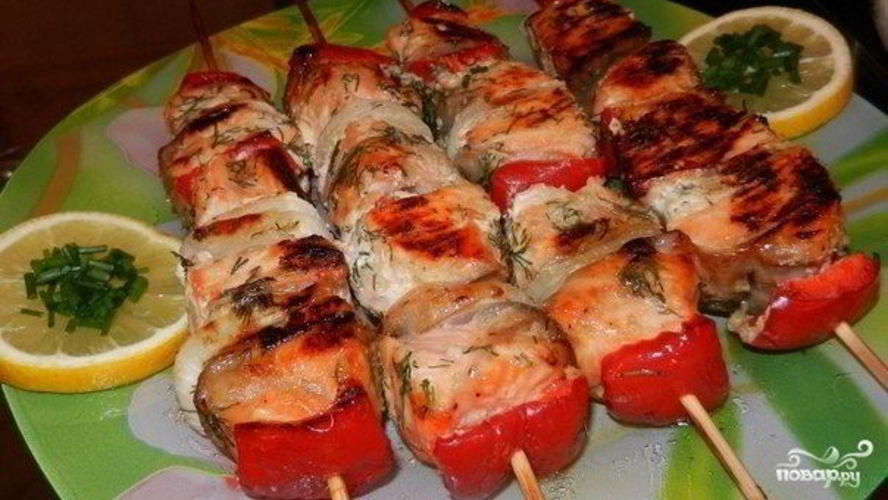 Рецепт шашлык из кеты