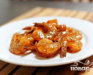 Шашлык из креветок