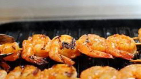 шашлык из креветок