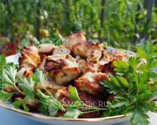 Шашлык из куриной грудки