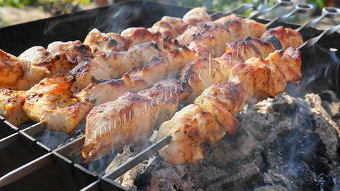 шашлык из куриной грудки