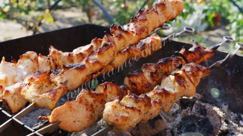 шашлык из куриной грудки