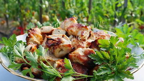шашлык из куриной грудки