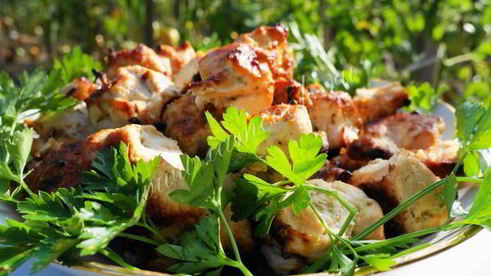 шашлык из куриной грудки