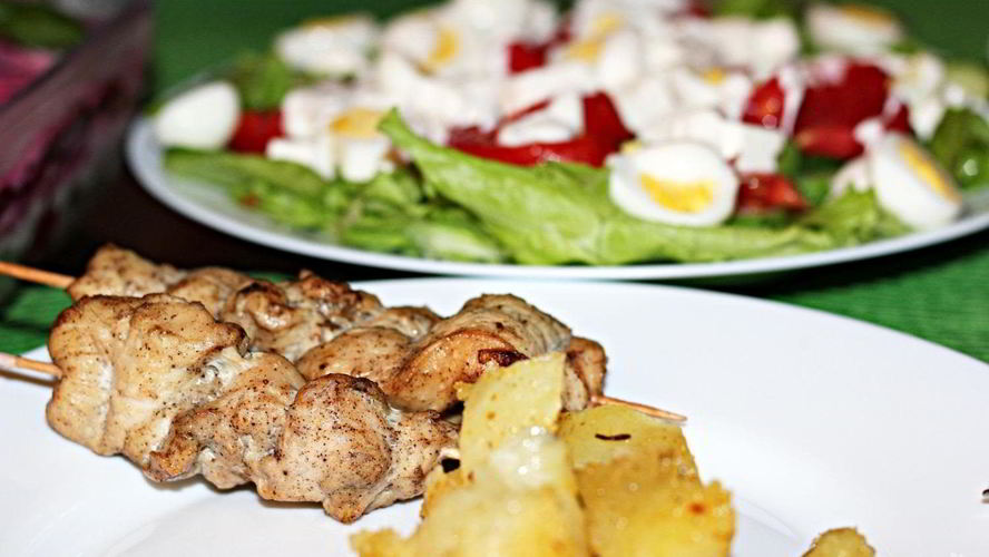 Рецепт шашлык из куриных грудок