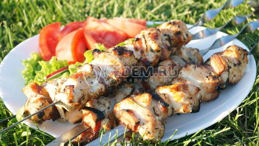 Рецепт шашлык из курицы с корейкой