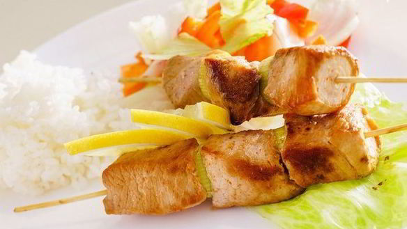 Рецепт Шашлык из курицы в кефире Карри