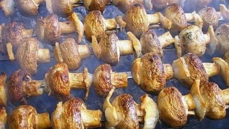 Рецепт шашлык из овощей и грибов