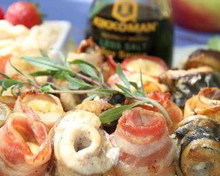 Шашлык из рыбы с яблочным соусом