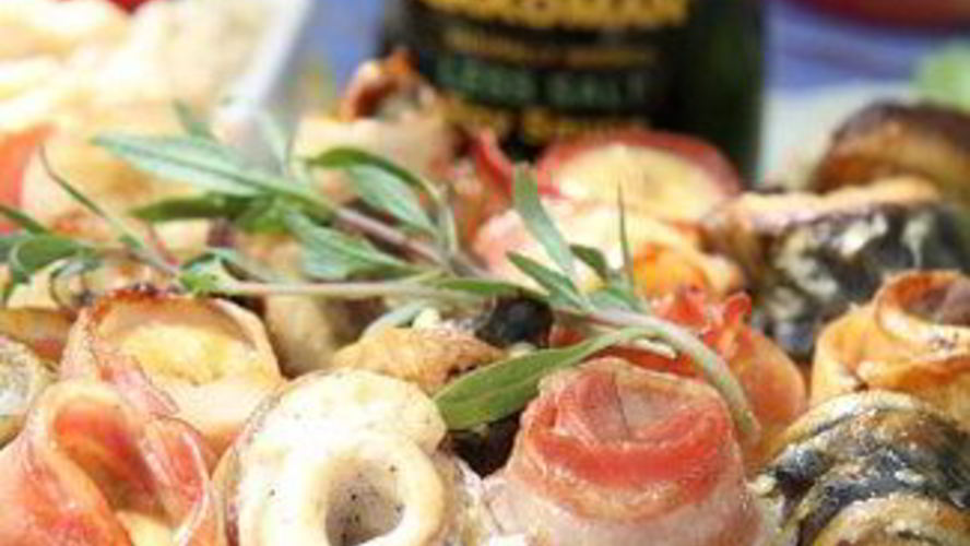 Рецепт шашлык из рыбы с яблочным соусом