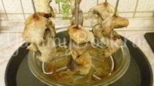 шашлык из сома в микроволновой печи