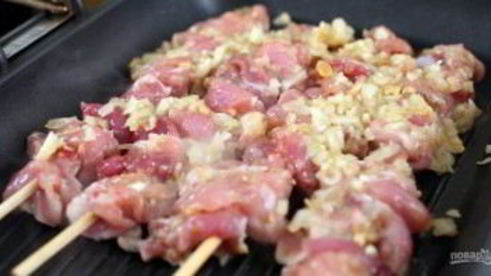 шашлык из свинины на вине