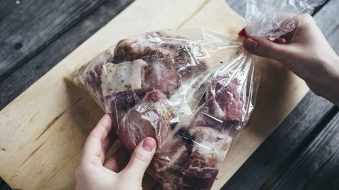 шашлык из свинины с овощами