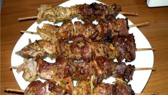 Рецепт Шашлык из свинины в духовке в банке