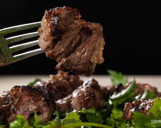 Шашлык из вырезки говядины