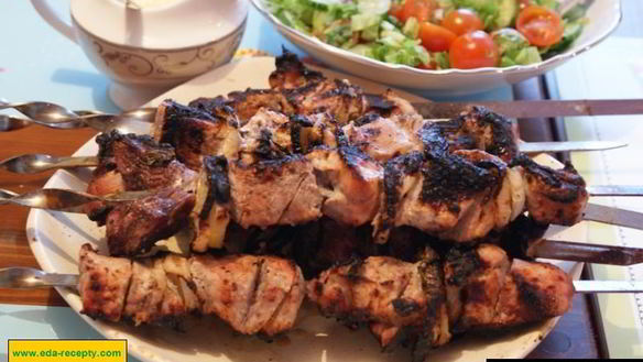 Рецепт Шашлык на кефире из свинины