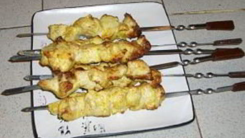 шашлык с лимоном