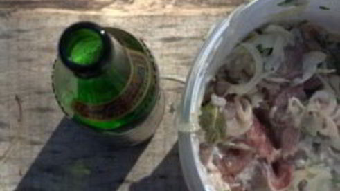 шашлык свиной в пиве