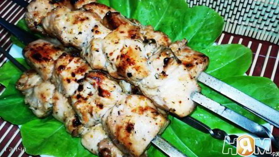 Рецепт шашлык в апельсиново-абрикосовой глазури