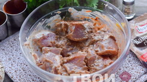 шашлык в майонезе