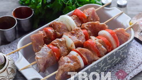 шашлык в майонезе