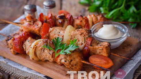 шашлык в майонезе