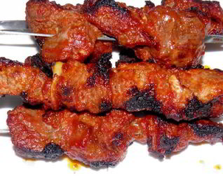 Шашлык в томатной пасте