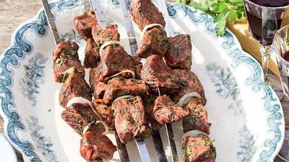 Рецепт Шашлык замаринованный с зеленью