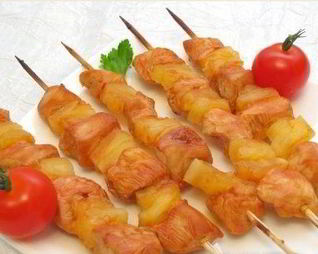 Шашлыки Домашние с куриным филе и помидорами
