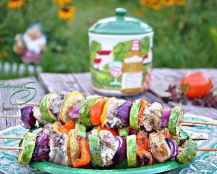 Сицилийские шашлычки из овощей и трески