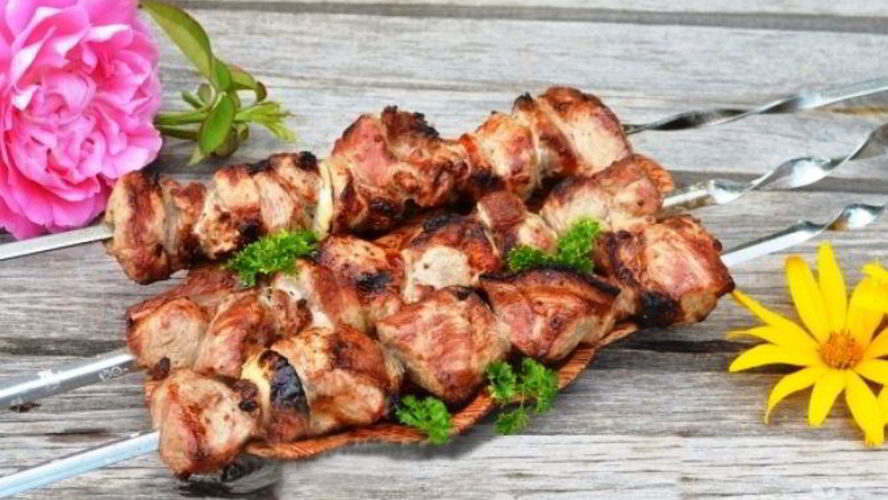 Рецепт сочный шашлык из свинины с уксусом
