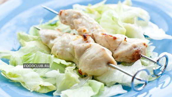 Рецепт Сочные шашлычки из куриной грудки