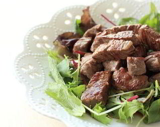 Мини-стейки из говядины с мирином по-японски