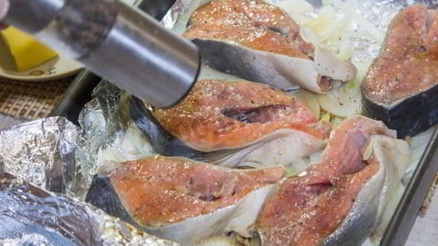 стейк из горбуши в духовке