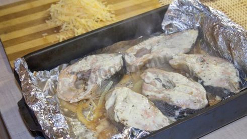 стейк из горбуши в духовке