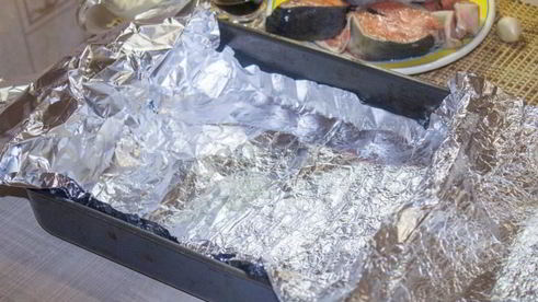 стейк из горбуши в духовке