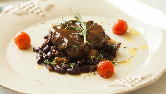 Рецепт Стейк из говядины с красной фасолью