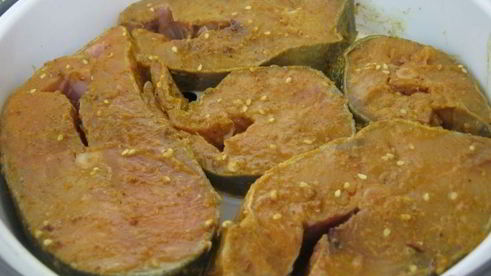 стейк из кеты на пару